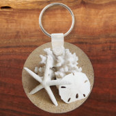 Porte-clés Les coquilles dans le sable (Recto)