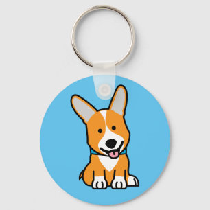 Porte-clés Les Corgis de corgi poursuivent le Pembroke