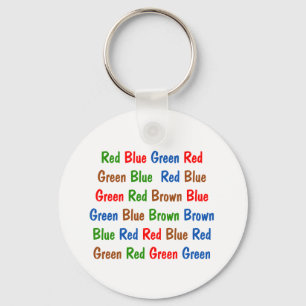 Porte-clés Les couleurs d'essai de Stroop