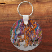 Porte-clés Les couleurs du Timor Oriental (Recto)