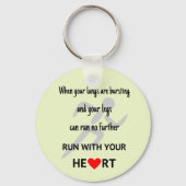 Porte-clés Les coureurs motivés du sport citent (Recto)