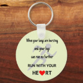 Porte-clés Les coureurs motivés du sport citent (Recto)
