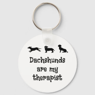 Porte-clés Les Dachshunds sont mon thérapeute mignon Dachshun