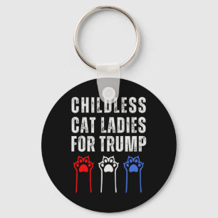 Porte-clés Les Dames De Chat Sans Enfant Pour Trump Républica
