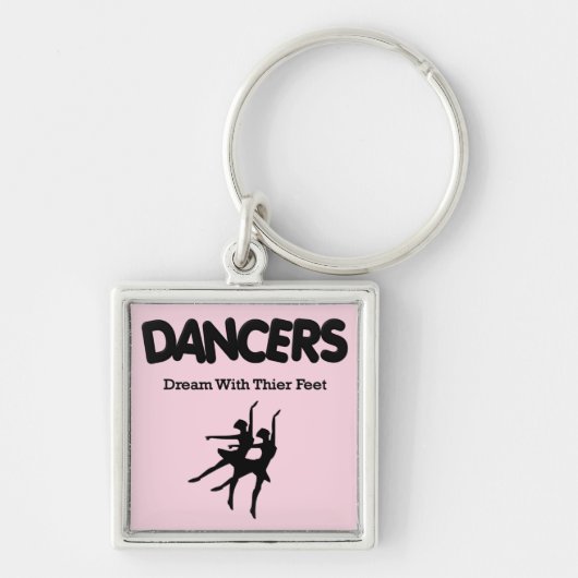 Porte-clés Les danseurs de ballet rêvent avec leurs pieds (Devant)