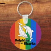 Porte-clés Les dauphins sont des requins gays (Recto)