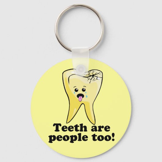 Porte-clés Les Dents Sont Aussi Des Gens ! (Recto)