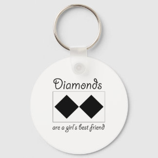 Porte-clés Les diamants sont les filles meilleures amie