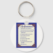 PORTE-CLÉS LES DIX COMMANDEMENTS (Recto)