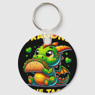 Porte-clés Les dragons aiment les tacos Mignon Cinco De Mayo 