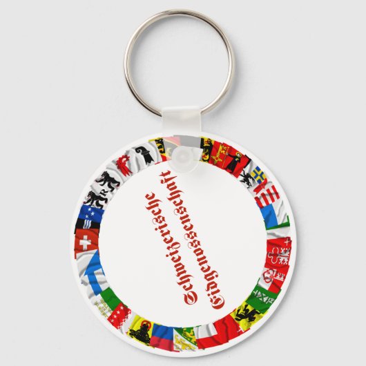 Porte-clés Les drapeaux des cantons de Suisse, allemand (Recto)
