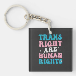 Porte-clés Les droits trans sont droits de l'homme L'égalité