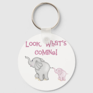 Porte-clés Les éléphants roses regardent ce qui arrive