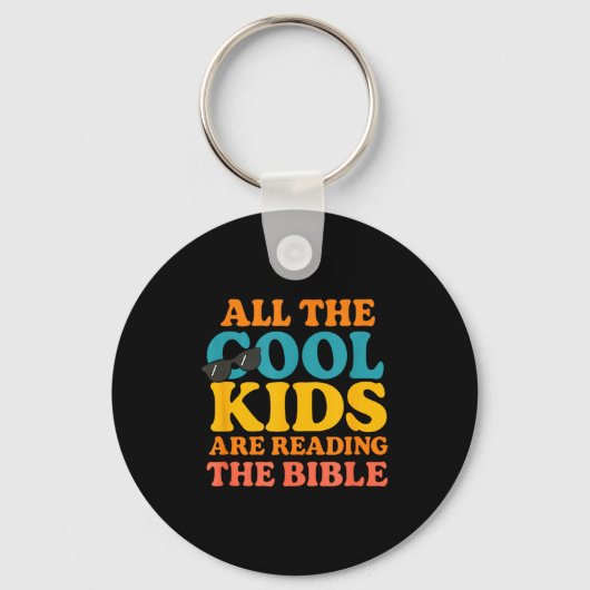 Porte-clés Les enfants cool lisent la Bible (Recto)
