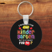 Porte-clés Les Enfants Retour À L'École Je Suis Prêt Pour Le  (Recto)