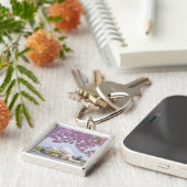 Porte-clés Les Etats-Unis, Washington DC, cerisier en fleur (Côté)