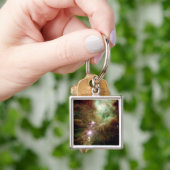 Porte-clés Les étoiles nouveau-nées dans la grappe d'arbres d (main)