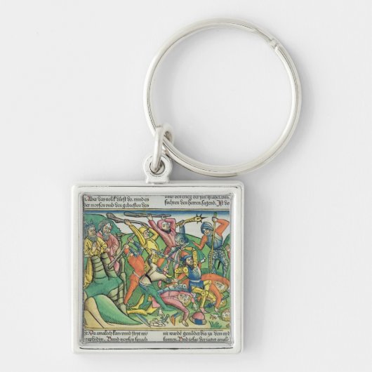 Porte-clés Les exodes 17 8-15 Aaron et Hur soutiennent les (Devant)