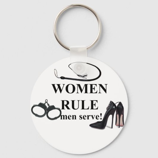 PORTE-CLÉS LES FEMMES AU POUVOIR SERVENT (Recto)