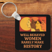 Porte-clés Les femmes bien élevées ne font pas l'histoire (Recto)