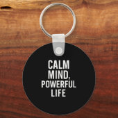 Porte-clés Les Femmes Esprit Calme, Vie Puissante. Citation s (Recto)