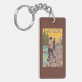 Porte-clés Les femmes pilotent la pêche - Dawson, Alaska (Devant gauche)