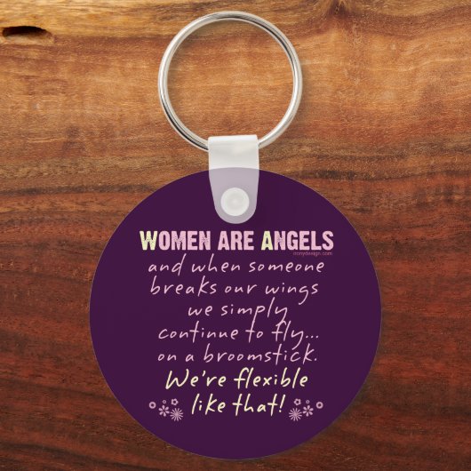 Porte-clés Les femmes sont des anges (Recto)