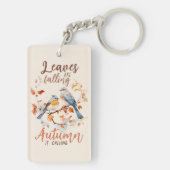 Porte-clés Les feuilles Chutent - Les Oiseaux D'Automne Et Le (Dos)