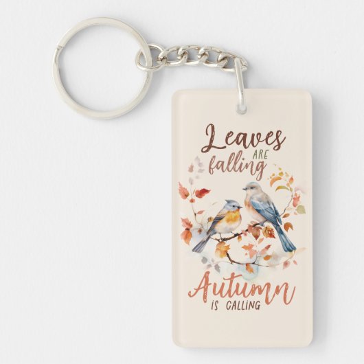 Porte-clés Les feuilles Chutent - Les Oiseaux D'Automne Et Le (Devant)