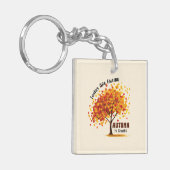 Porte-clés Les feuilles Tournent, L'Automne Appelle - Chaud A (Devant gauche)
