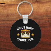 Porte-clés Les filles de camping ont plus de plaisir Smore Fi (Recto)