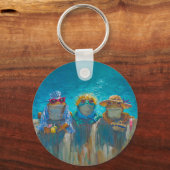 Porte-clés "Les Filles de la Piscine" (Recto)