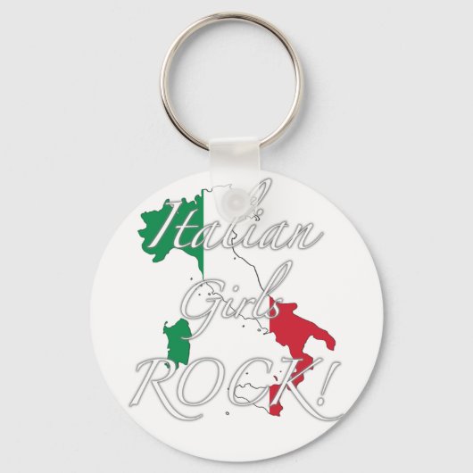 Porte-clés Les filles italiennes Rock ! (Recto)