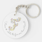 Porte-clés Les filles nommées de l'initiale F ont (Dos)