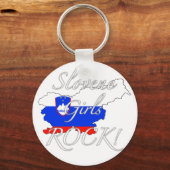 Porte-clés Les filles slovènes Rock ! (Recto)