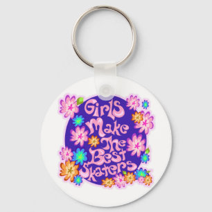 Porte-clés Les filles sont les meilleurs skateurs !