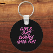 Porte-clés Les Filles Veux Juste S'Amuser (Recto)