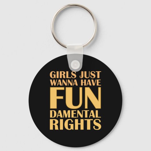 Porte-clés Les Filles Veux Juste S'Amuser (Recto)