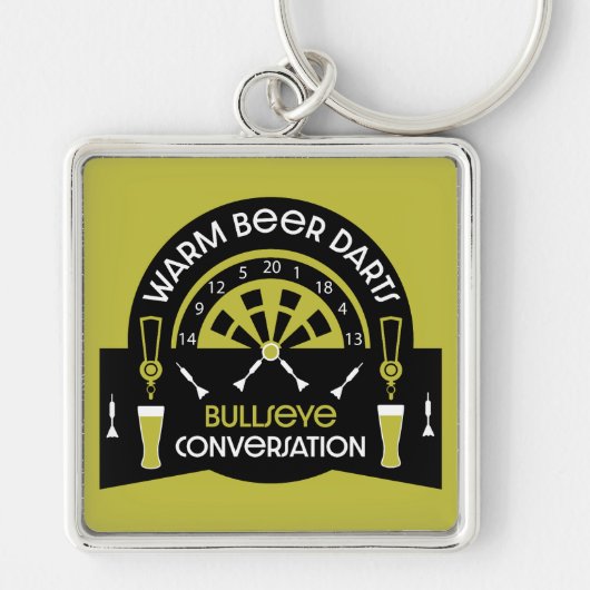 Porte-clés Les fléchettes de pub classiques (Devant)