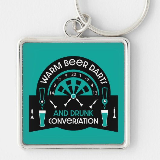 Porte-clés Les fléchettes de pub classiques (Devant)