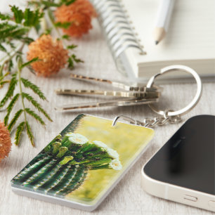 Porte-clés Les fleurs d'un Saguaro