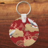 Porte-clés Les fleurs japonaises de kimono (Verso)