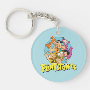 Porte-clés Les Flintstones et le graphique de famille de