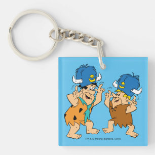 Porte-clés Les Flintstones Fred et Buffalo d'eau de prise