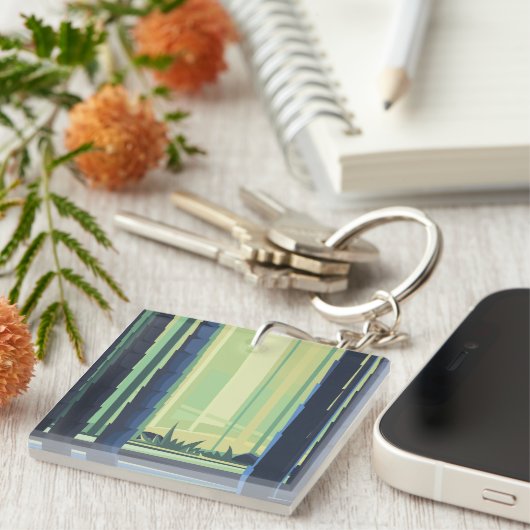 Porte-clés Les forêts de bambou (Devant Droit)