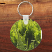 Porte-clés "Les fougères vertes et les frondes de curling" (Recto)