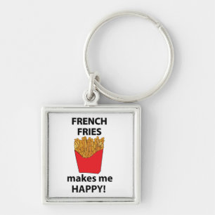 Porte-clés Les Fries Françaises Me Rendent Heureux Les Fries 
