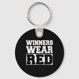 Porte-clés Les gagnants portent Red Funny Team Spirit Game Wa