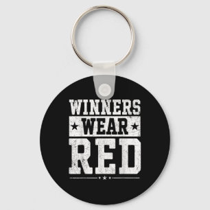 Porte-clés Les gagnants portent rouge Couleur de guerre Camp