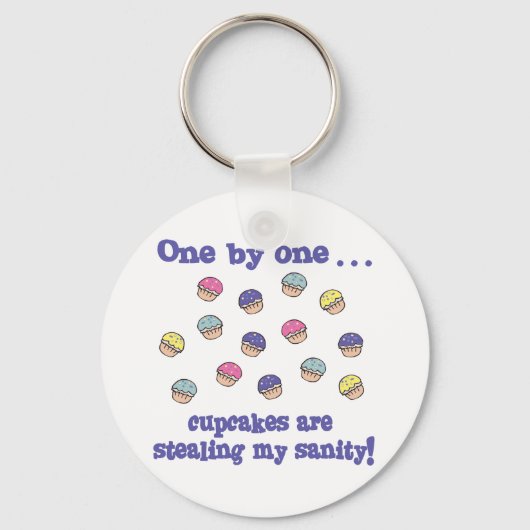 Porte-clés Les gâteaux volent ma santé (Recto)